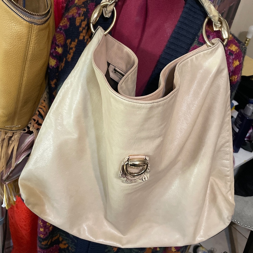 Gucci Leather Large Hobo Bag
